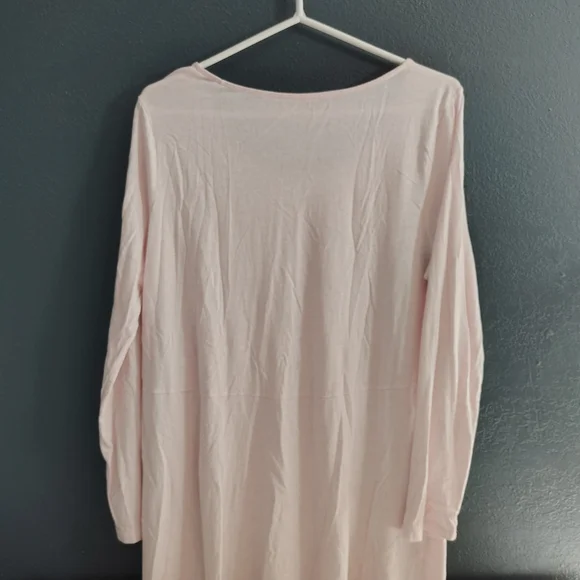 Elegant Light Pink Long Sleeve Top - Picture 7 of 7